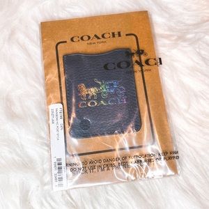 BNWT Coach Phone Wallet Blue Rainbow